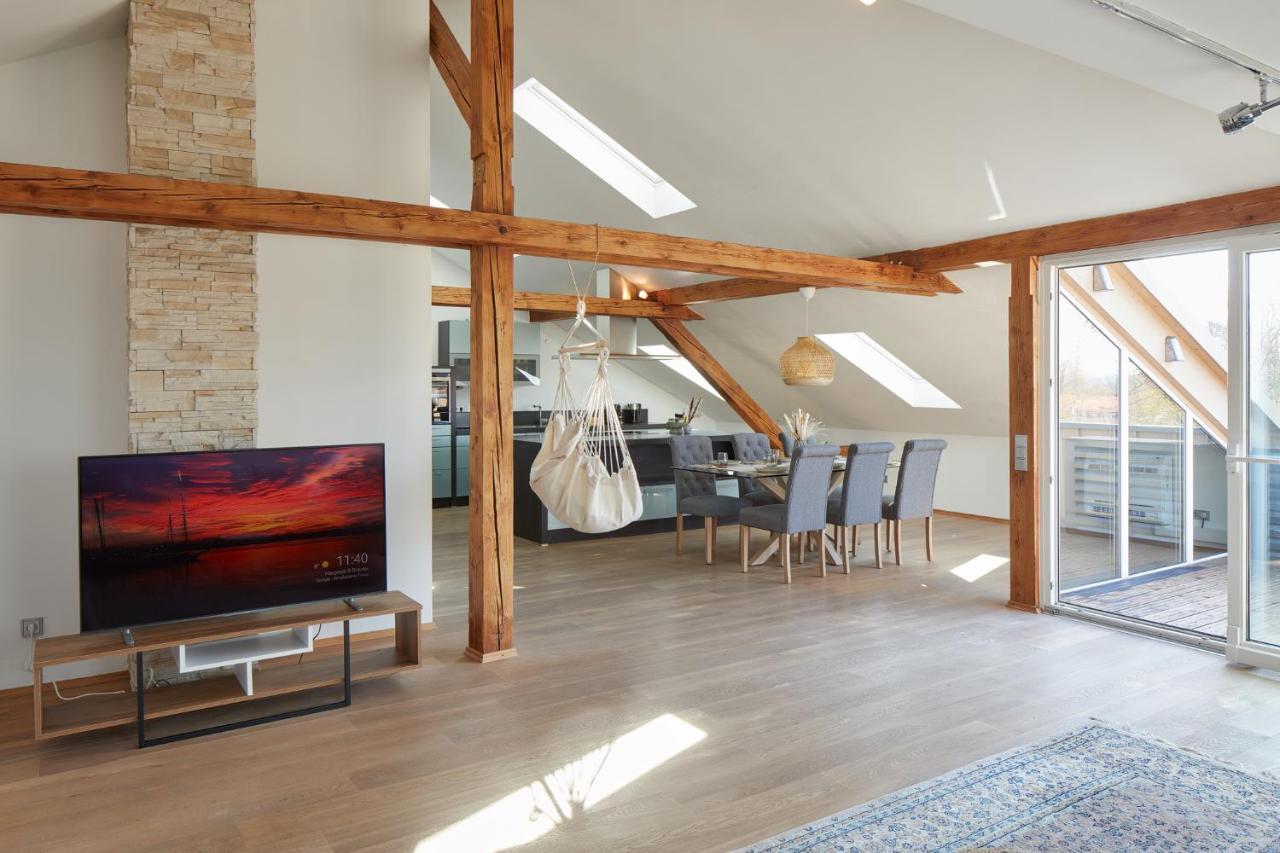 ⸨⸩ Sunset Penthouse: Messe - Siemens - Db - Man ⸨⸩ Apartment Nuremberg Exterior photo